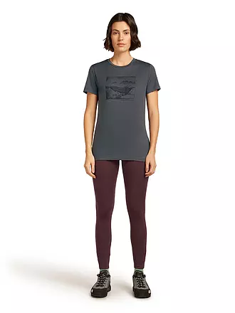 ICEBREAKER | Camiseta funcional de mujer Lake View 150 Tech-Lite | grau